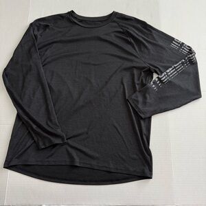 Under Armour Black Long Sleeve Tee with Gray Accents